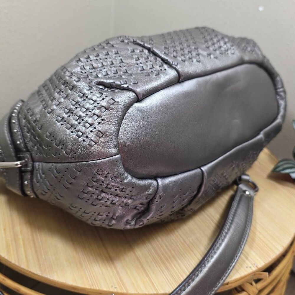 Coach Madison Woven Leather Sophia Satchel - Picture 10 of 16